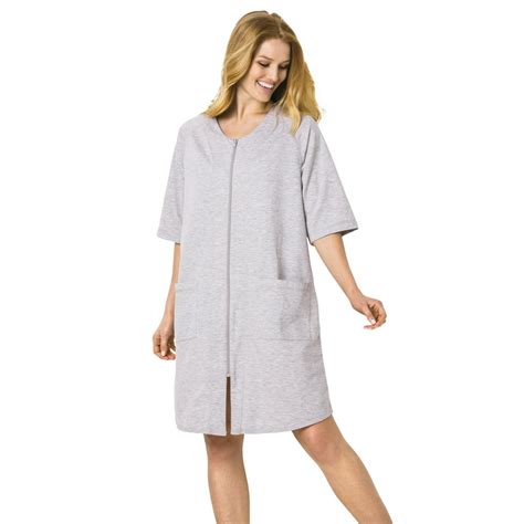 zippered robes women's|mature women's zipper robes.